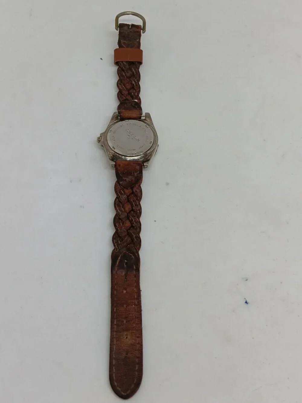 Coleman 40-014 Women's 29mm White Dial Silver Tone Date Watch NEW BATTERY